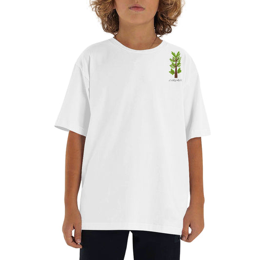 Evergreen Horse Line - Childrens Loose Fit Short Sleeve T-Shirt Pull on Tees