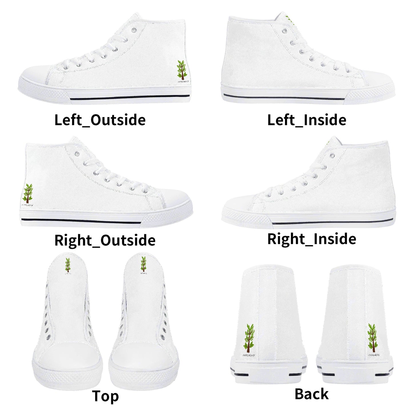 Evergreen Original - Mens High Top Canvas Shoes