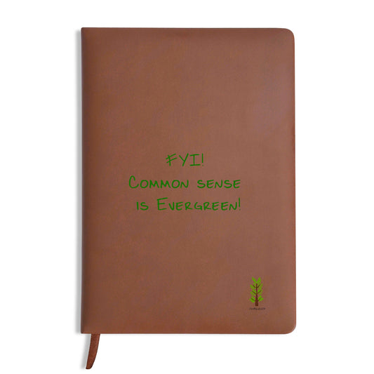 Evergreen FYI Line - Black and Brown Notebook / Journal